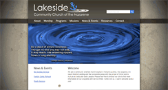 Desktop Screenshot of lakesidenazarene.com