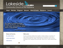 Tablet Screenshot of lakesidenazarene.com